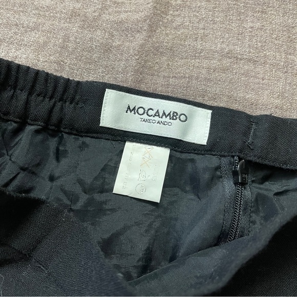 Mocambo by Takeo Ando Black Lined A Line Skirt - Picture 2 of 8
